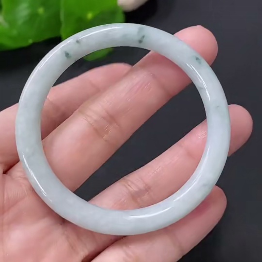 F24702073 Jadeite Child Bangle Size 43.8mm Total Weight Approx.16.09g