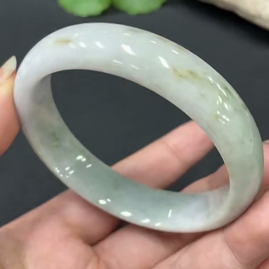 F24749608 Jadeite Round Bracelet Total Weight Approx.50.65g Size 56.6