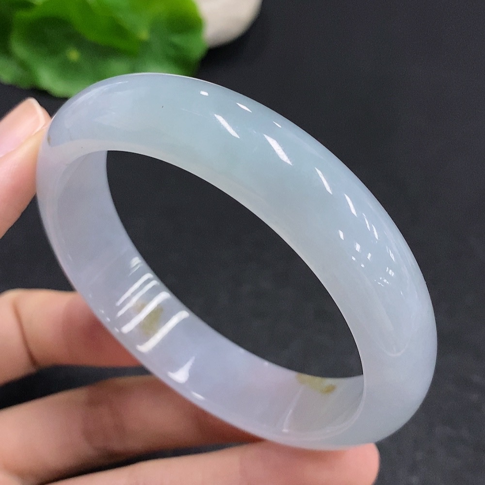 F33831290 Jadeite Round Bangle Total Weight Approx. 58.5g Size 59