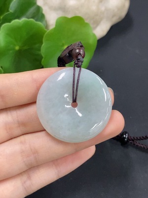 F39669209 翡翠平安扣挂件 货品总重约17g