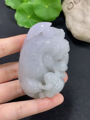 F46549661 翡翠手把件 金蟾 货品总重约157.5g