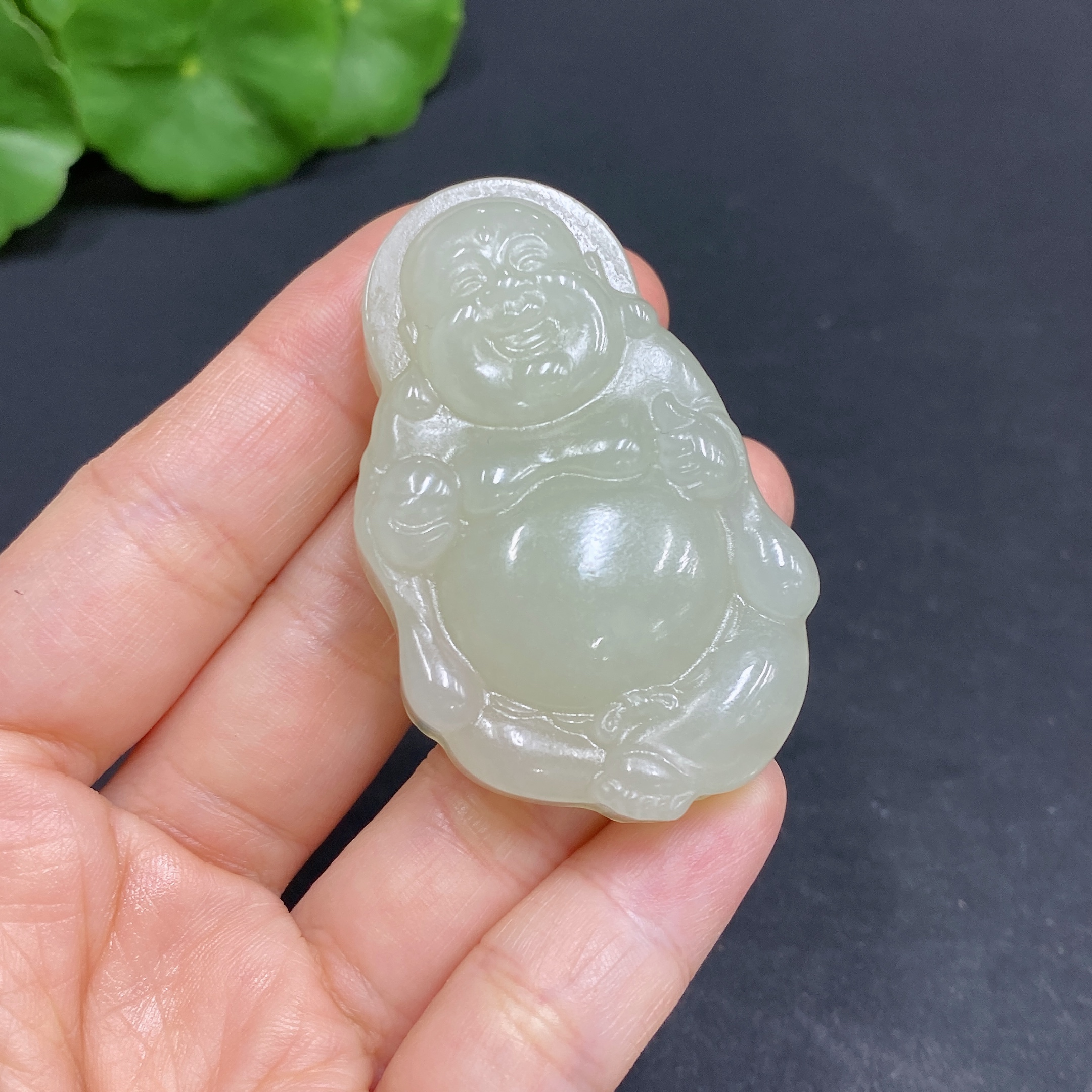 H30518408 Hetian Jade Pendant Buddha Total Weight Approx. 38.9g