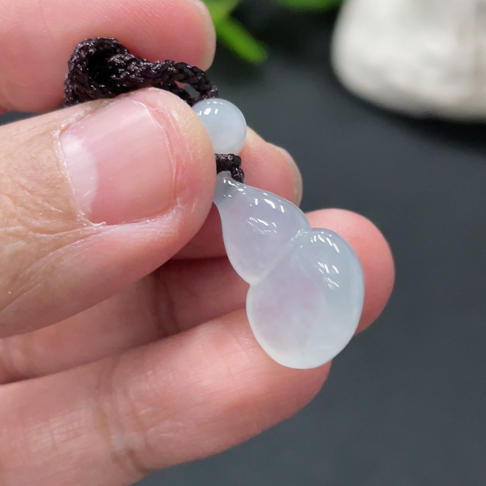 F33909959 Jadeite Gourd Pendant Total Weight Approx. 3.85g