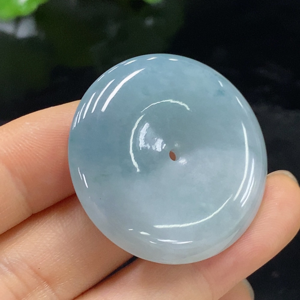 F26029756 Jadeite Safety Buckle Pendant Total Weight Approx. 15.27g