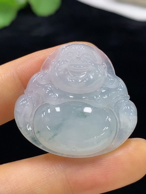 F34975040 Jadeite Buddha Pendant Total Weight Approx. 9.54g