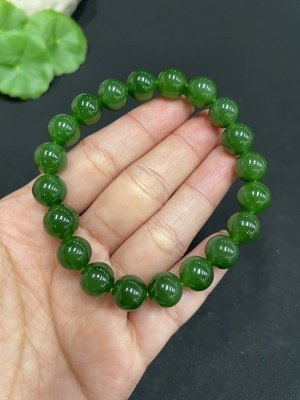 H35102727 Hetian Jade Bracelet, Approx. 9.7mm, Total Weight Approx. 27.7g