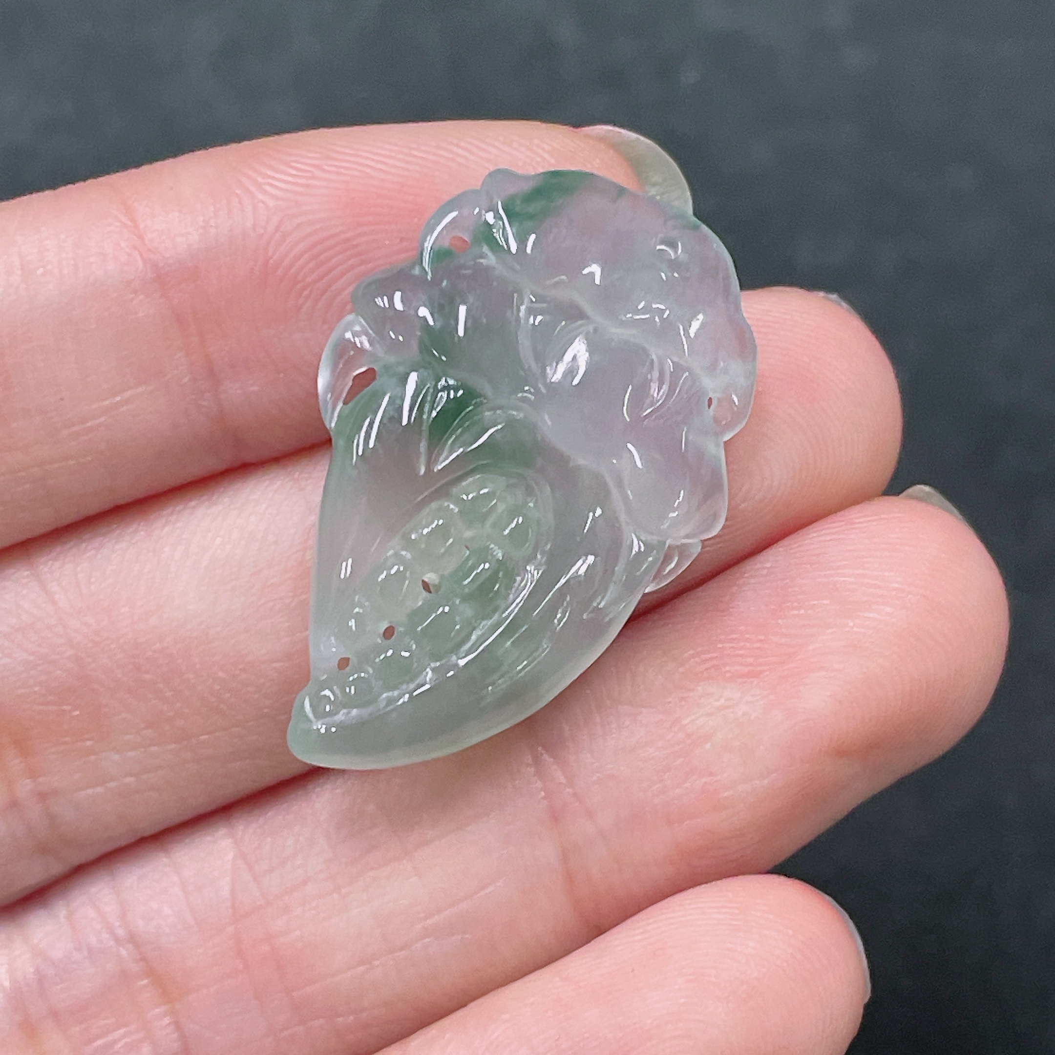 F32747262 Jadeite Pendant Crab Claw Total Weight Approx. 5.15g