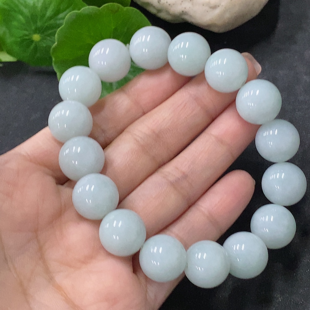 F34075949 Jadeite Bracelet Approx. 12.7mm Total Weight Approx. 57.1g