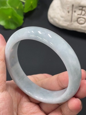 F27069869 Jadeite Round Bangle, Size 56.9, Total Weight Approx. 57.2g