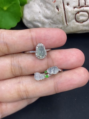 F46598667 翡翠戒指 非金 活口一手走