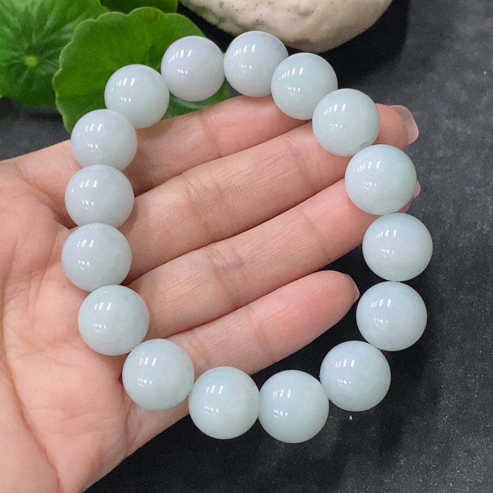 F34075949 Jadeite Bracelet Approx. 12.7mm Total Weight Approx. 57.1g