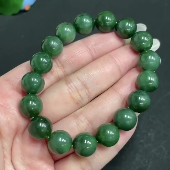 H28273457 Hetian Jade Bracelet, Approx. 11.5 mm, Total Weight Approx. 44.7g