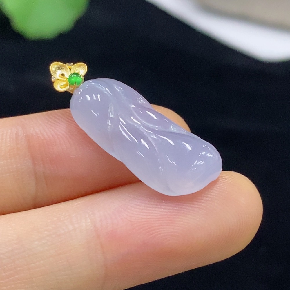F32732192 Jadeite Pendant 18K Total Weight Approx. 2.64g