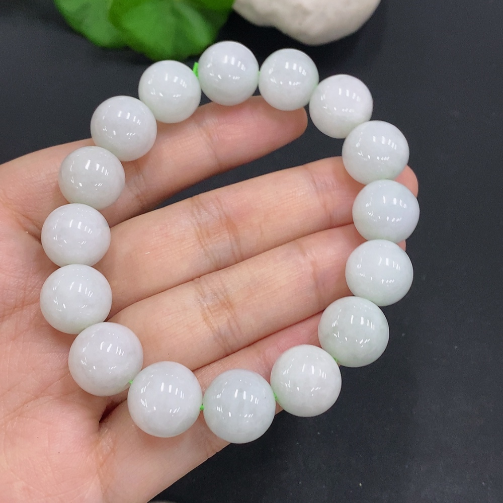 F29435084 Jadeite Bead Necklace approx. 12.8mm total weight approx. 58.9g