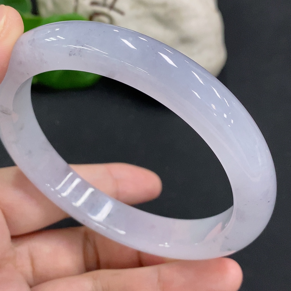 F34001702 Jadeite Round Bracelet Size 65 Total Weight Approx. 69.3g