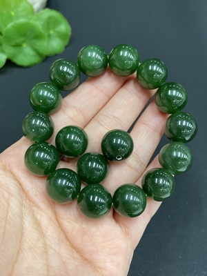 H27126932 Hetian Jade Bracelet    Approx. 13.2mm    Total Weight Approx. 64.1g