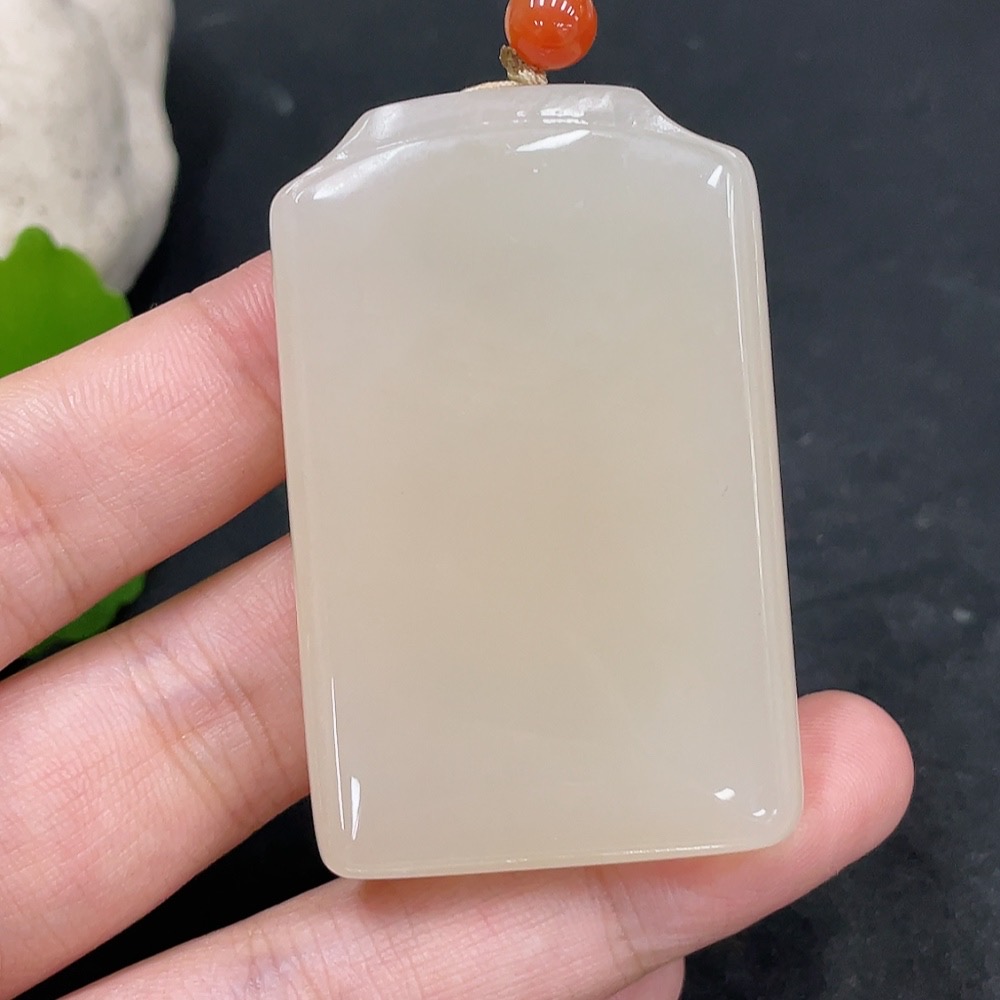 H30561575 Hetian Jade Pendant Plain Pendant