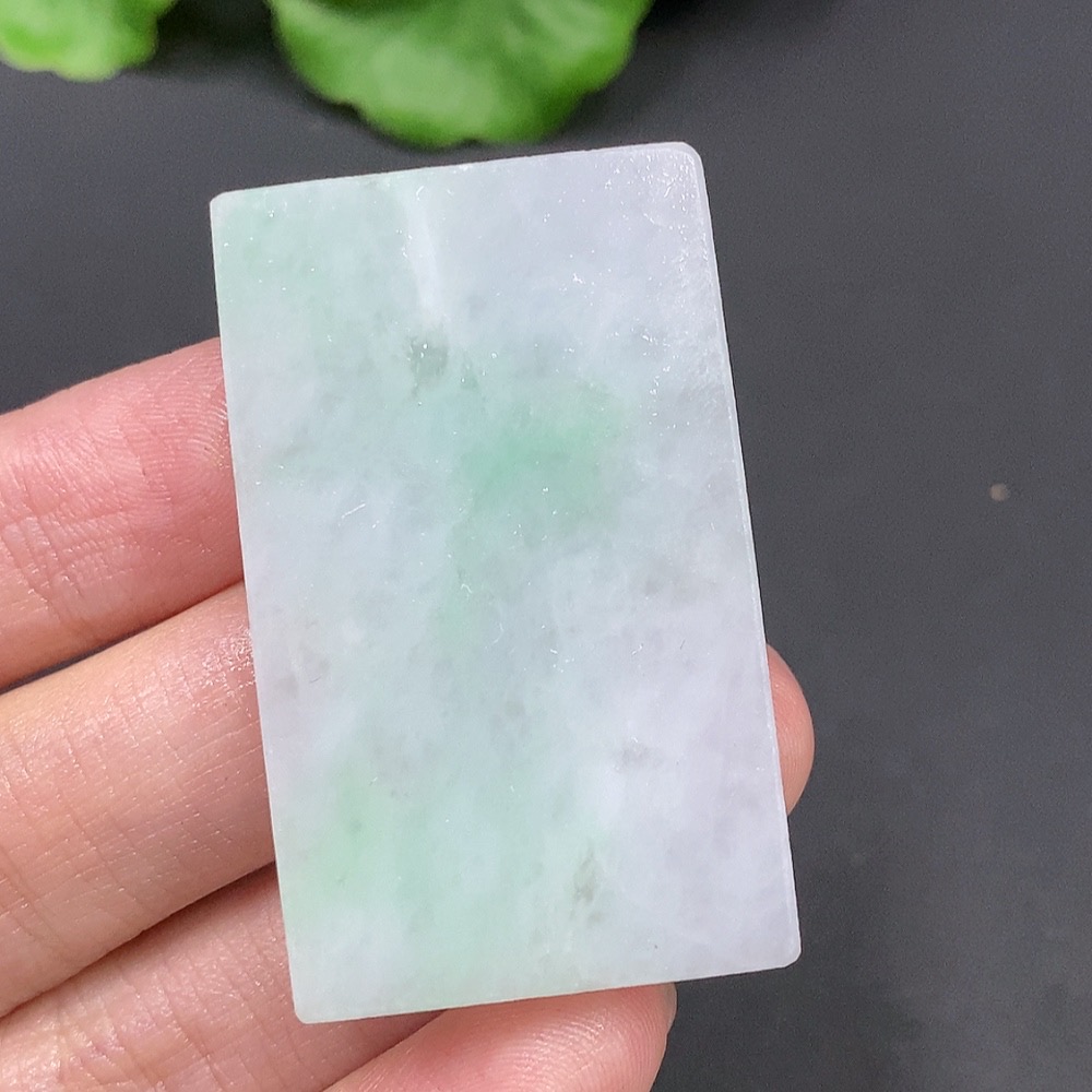 F20234878 Jadeite Pendant Antique Plaque Unpolished Total Weight 21.982g