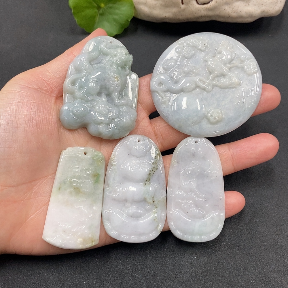 F13489412 Jadeite Pendants Sell as a Lot