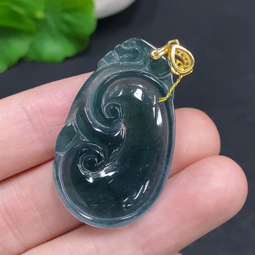 F33831133 JadeiteRuyi Pendant Non-Gold-Inlaid Total Weight Approx. 5.7g
