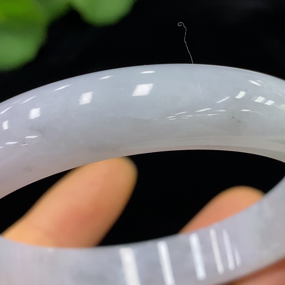 F34949167 Jadeite Round Bangle Total Weight about 52g Size 57.8