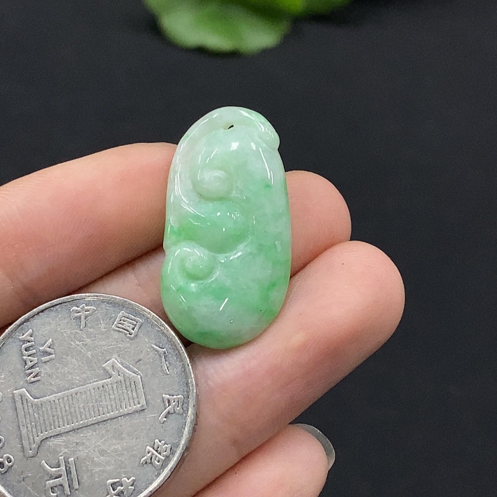 F35132456 Jadeite Ruyi Pendant Total Weight Approx. 3.27g
