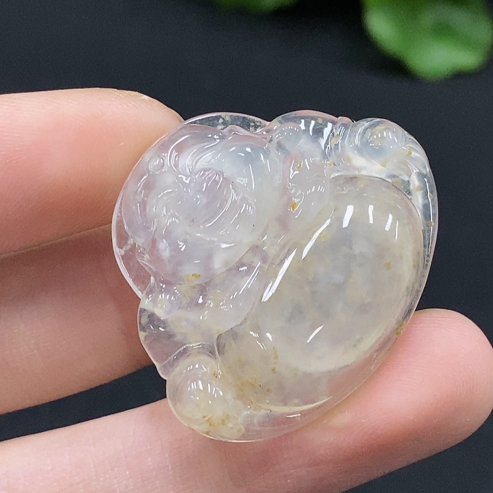 F34996068 Jadeite Buddha Pendant Total Weight approx. 8.22g