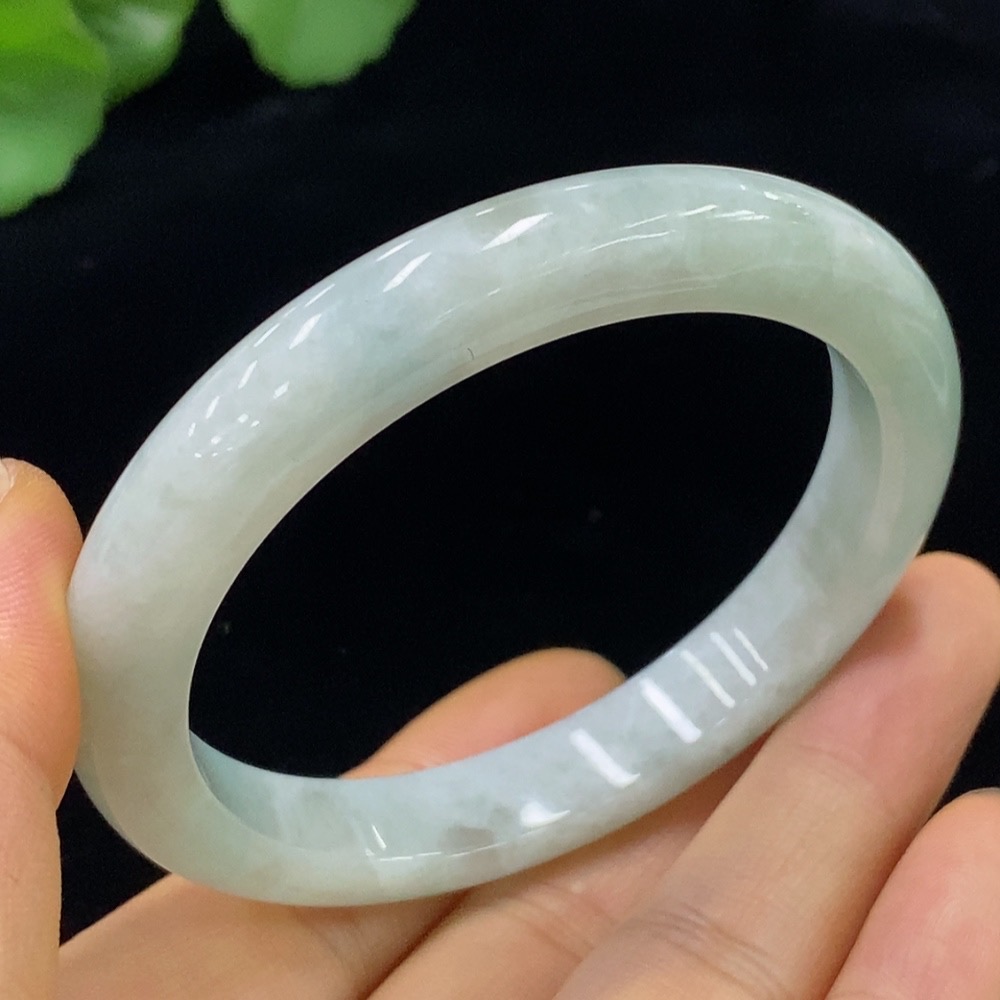 F34024719 Jadeite Round Bangle Size 54.6 Total Weight Approx. 42.76g