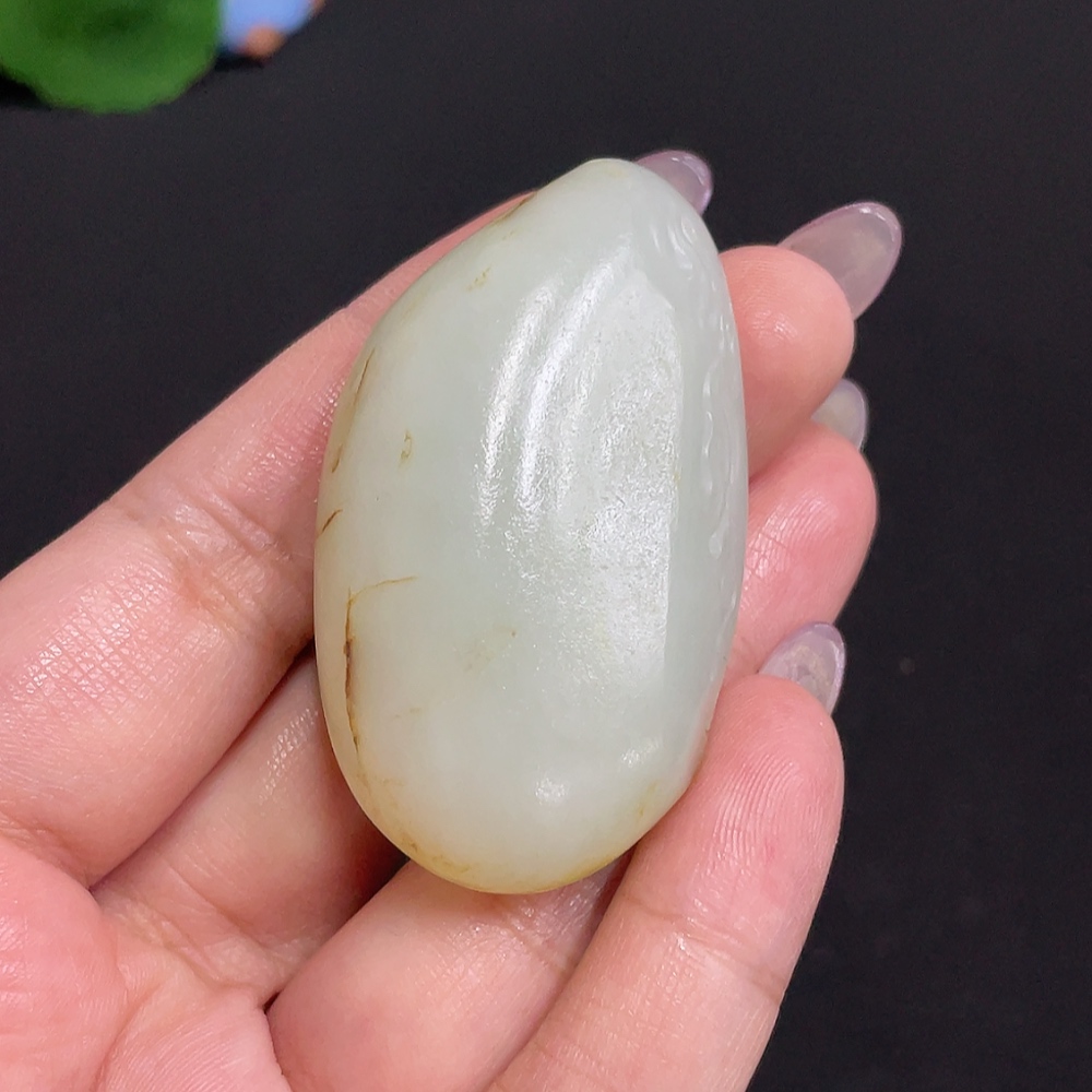 H33901172 Hetian Jade Pendant, Guanyin, Undetermined Skin Color Origin, Total Weight Approx. 48.2g