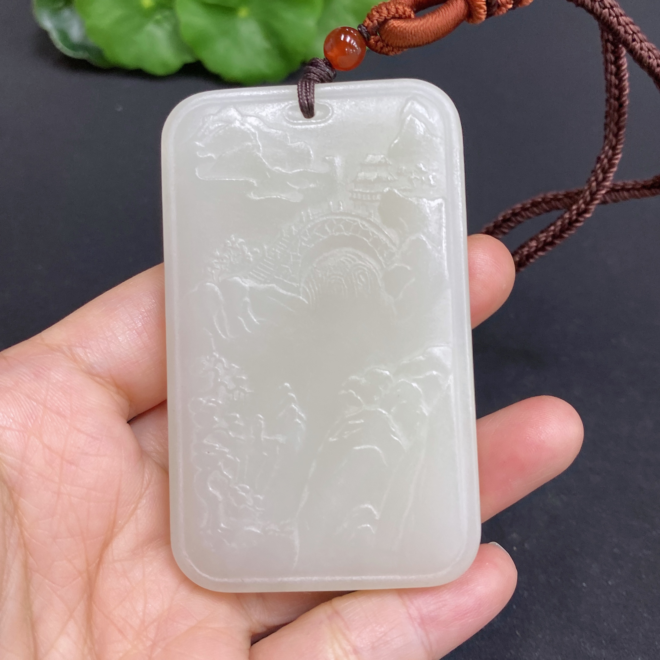 H33844773 Hetian Jade Pendant Guanyin