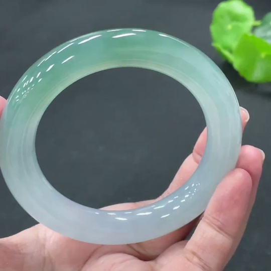 F34019582 Jadeite Round Bangle Size 57.5mm Total Weight Approx. 85.59g