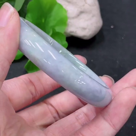 F33864417 Jadeite Round Bangle Total Weight Approx. 46.62g Size 54