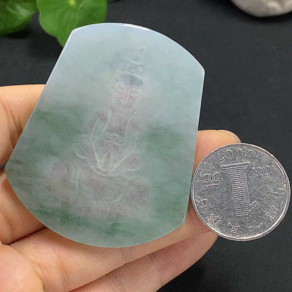 F17933914 Jadeite Guanyin Pendant