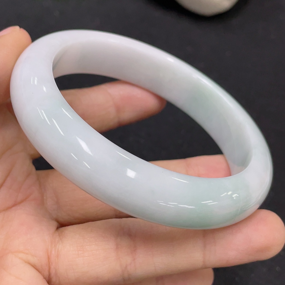 F31612827 Jadeite Round Bangle Size 57 Total Weight Approx. 59.35g