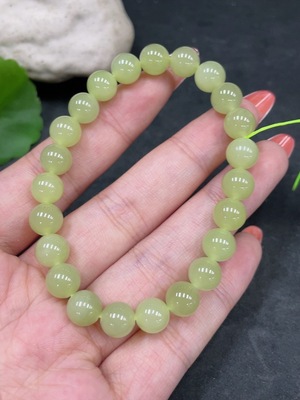 H34960163 Hetian Jade Bracelet Approx. 7.8mm Total Weight Approx. 17.8g