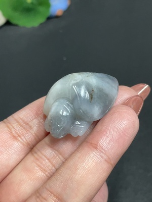 H34011307 Hetian Jade Pendant, Overwhelming Wealth, Undetermined Skin Color Origin, Total Weight Approx. 18.4g