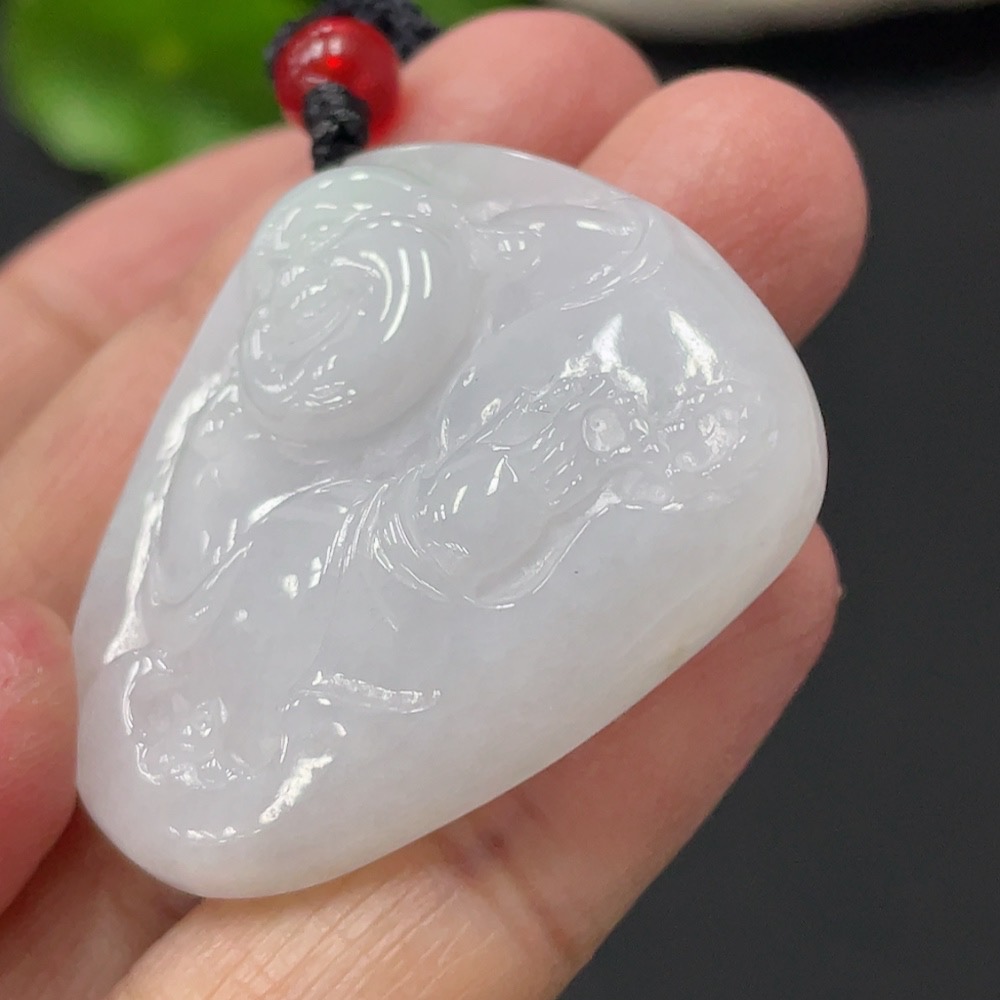 F29387768 Jadeite Pendant Buddha Total Weight Approx. 16.95g