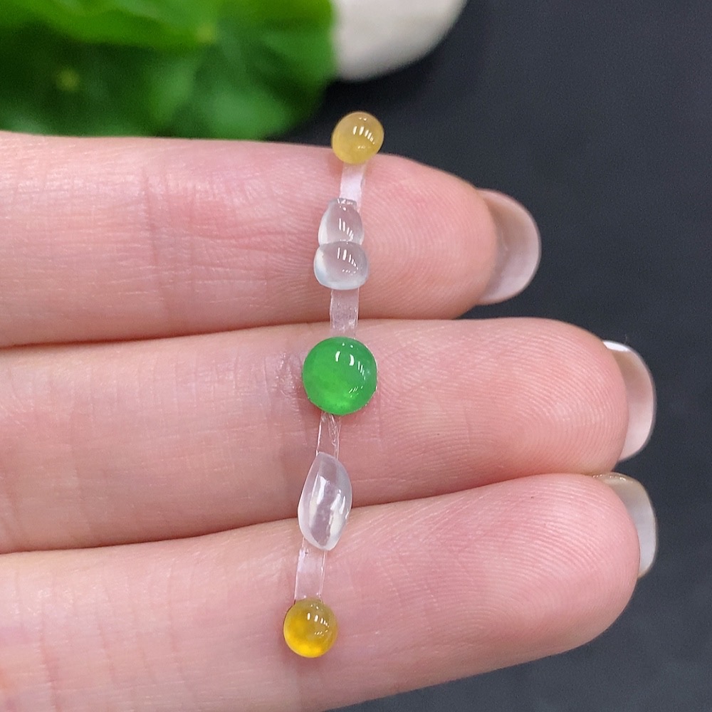 F34059881 Jadeite Cabochon + Mountings Sell as a Lot Yellow Color Origin Undetermined