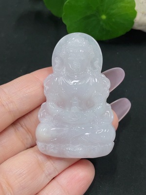 F35129753 Jadeite Tara Pendant, Total Weight Approx. 23.8g