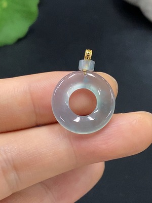 F28305917 Jadeite Donut Pendant 18k Total Weight Approx.1.72g
