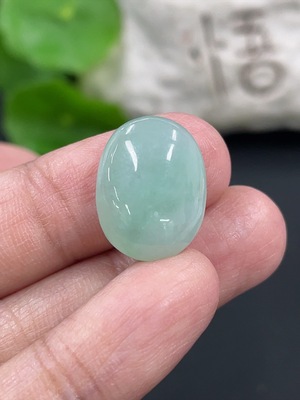 F42973718 翡翠蛋面镶嵌件 货品总重约2.64g