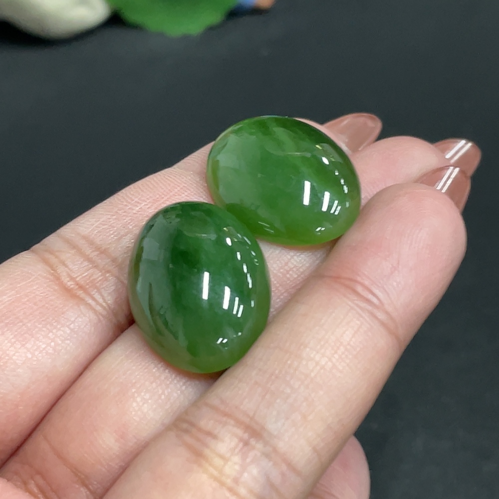 H34011263 Hetian Jade Jasper Cabochon