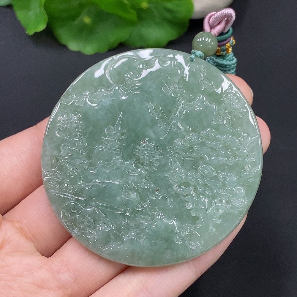 F28296557 JadeiteLandscape Pendant