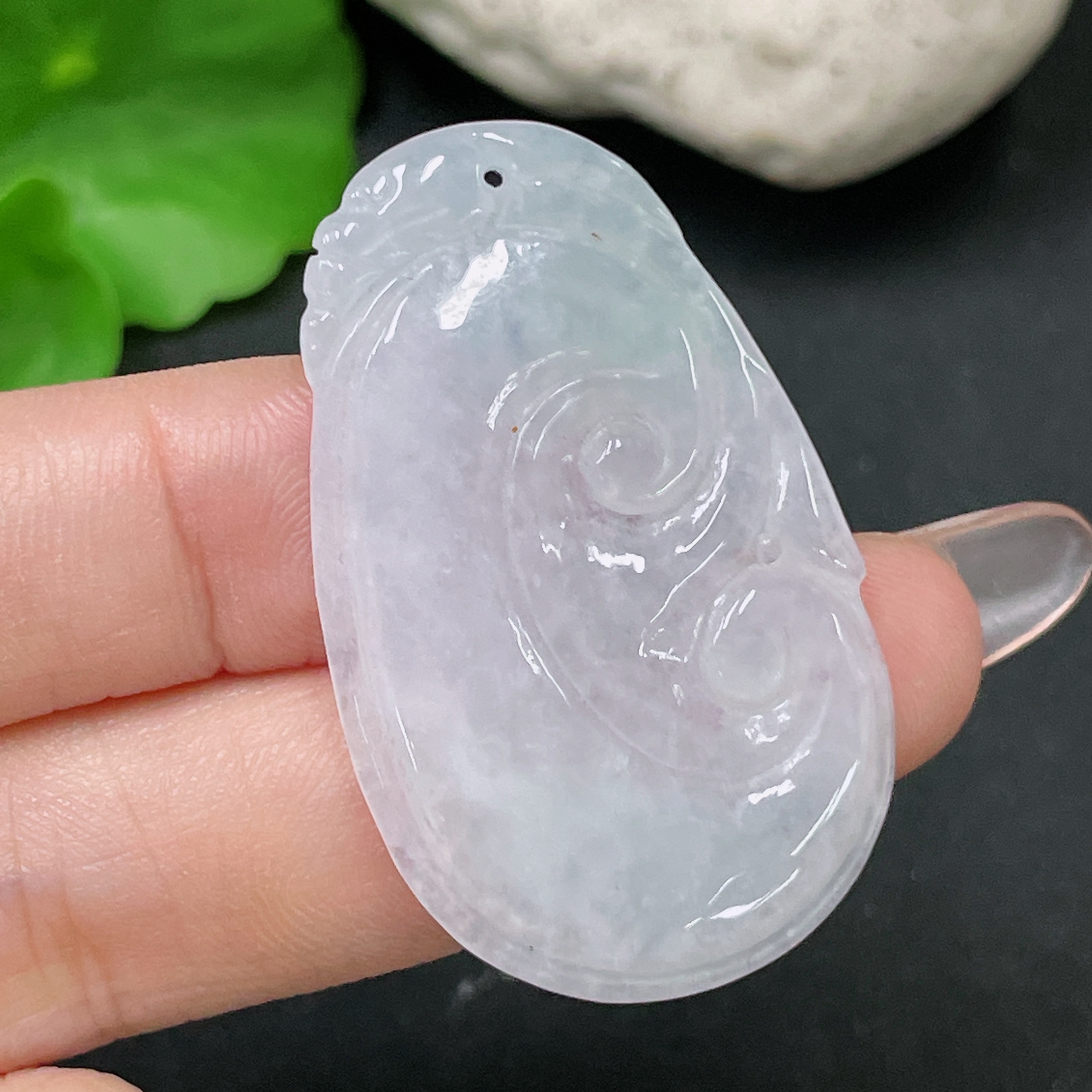 F34019996 Jadeite Pendant Ruyi Total Weight About 7.2g
