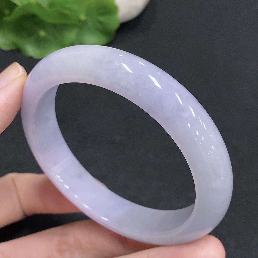F33830544 Jadeite Round Bangle Total Weight Approx. 57.5g Size 58