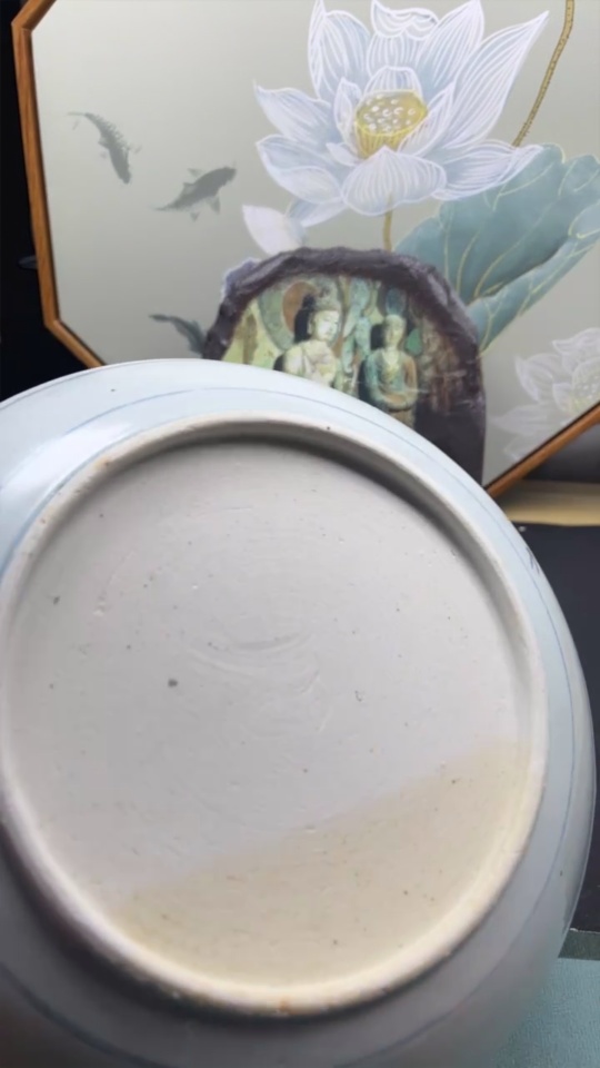 W33934550 Ceramic Qing Dynasty Sunflower Plate (subject to the actual item)