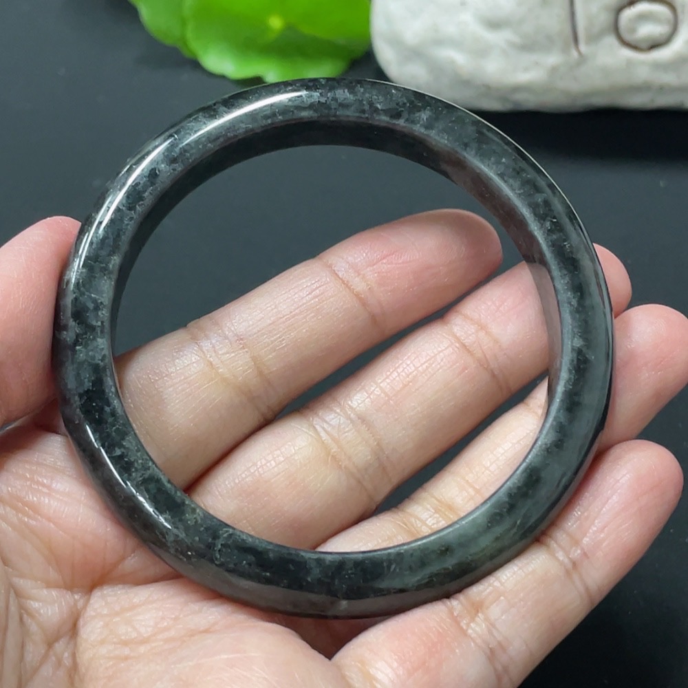 F29354084 Jadeite Round Bangle Total Weight Approx. 41.7g Size 55.7