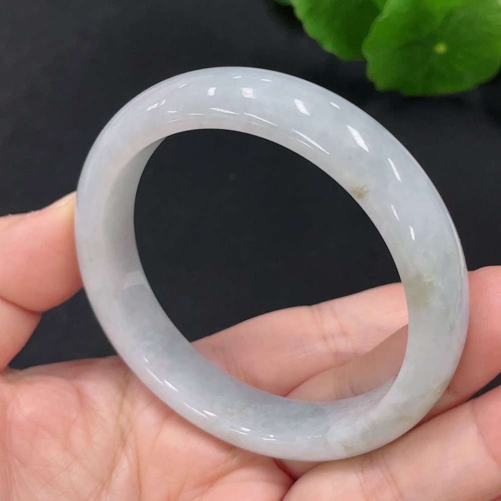 F30453294 Jadeite Regular Round Bracelet 54.8 Inner Diameter Approx.49.4g Total Weight