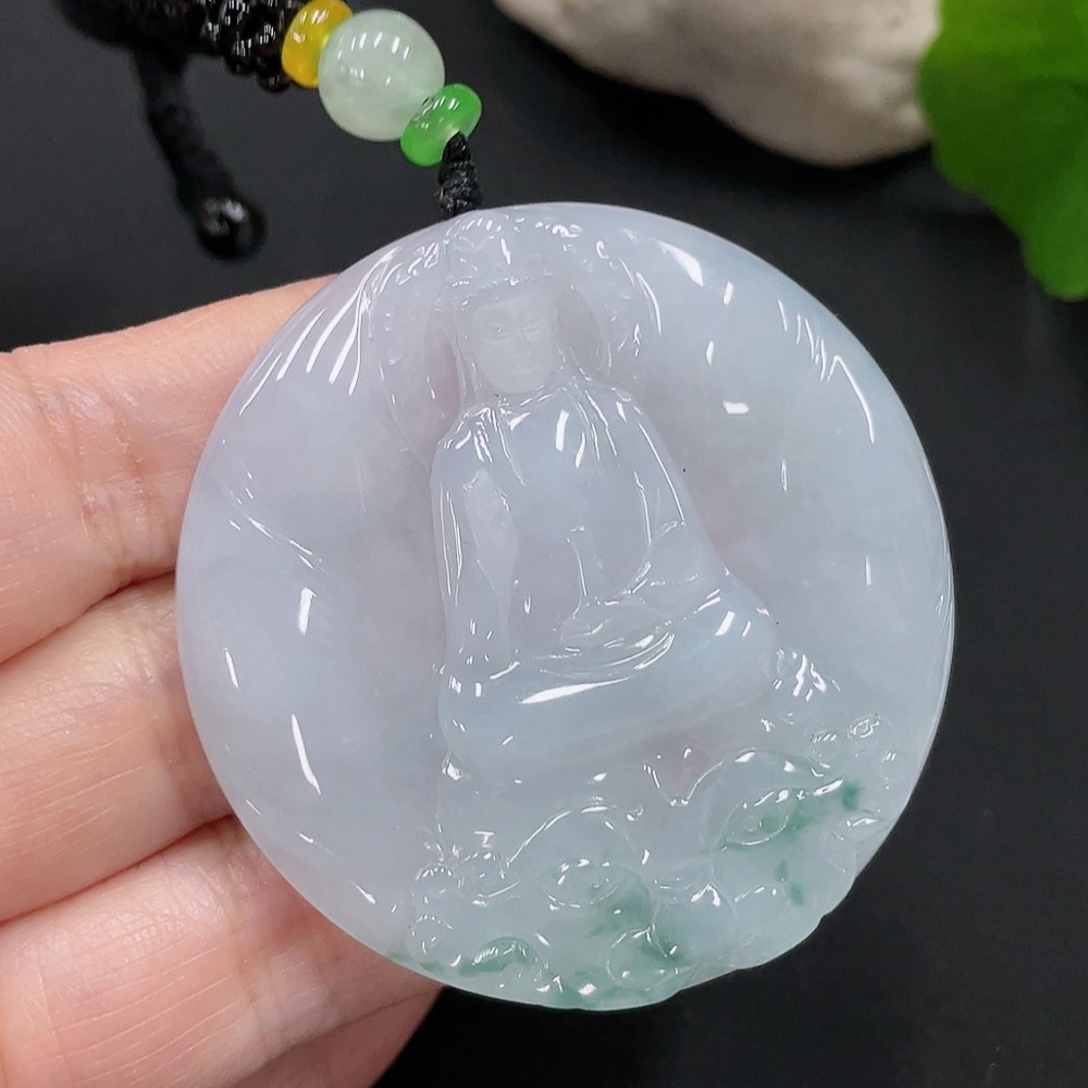 F27152913 Jadeite Guanyin Pendant