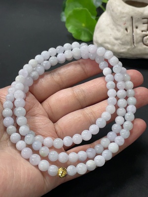 F33876235 Jadeite Bead Necklace Approximately 5.9mm Beads Total Weight About 43.48g Non-Gold Matching Beads